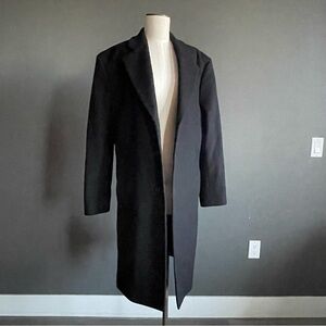 Michael Kors Men’s Wool Cashmere Overcoat Black Size 40R Classic Tailored